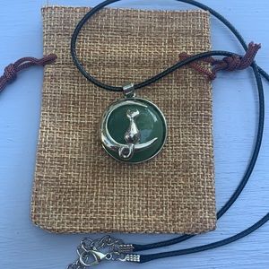 Crystal Cat Necklace | Kitty Cat Jewelry | Aventurine Cat Pendant | Teen Gift